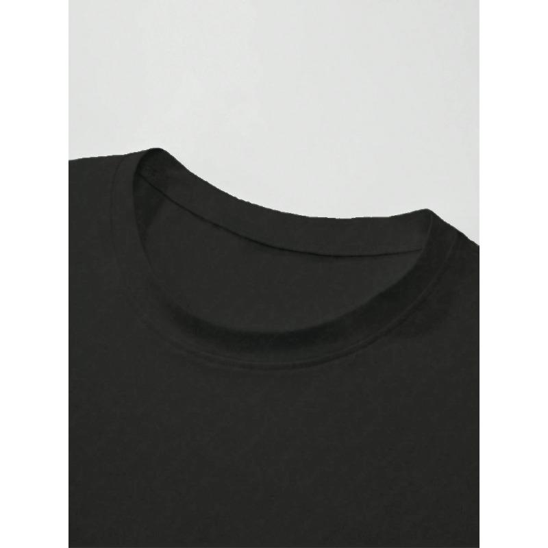 Kinder Baumwolle T-Shirt mit Kopfhörer-Print, Rundhals, Kurzarm