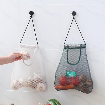 Wall-Mounted Storage Bag for Kitchen: Fruit, Vegetable, Garlic, Ginger, Potato, Sorting, and Shopping Bag