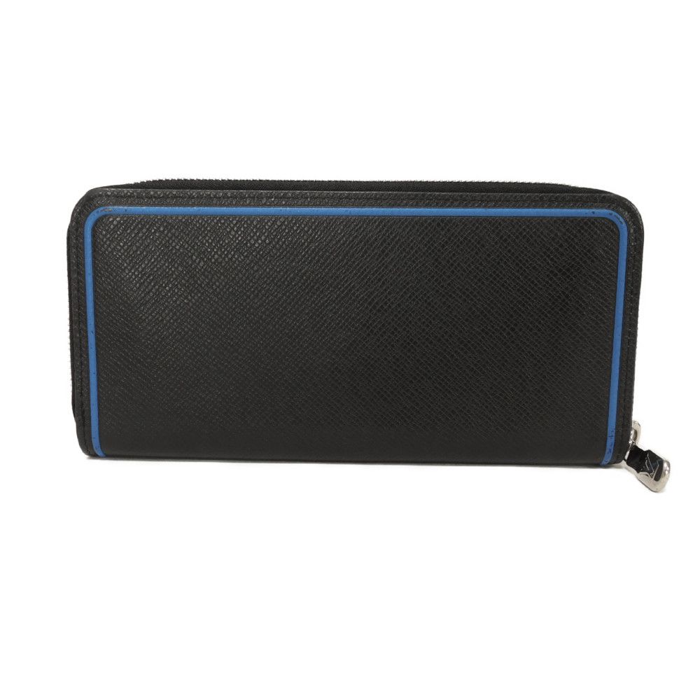Used 12564 Zippy Wallet Vertical M30070 7940 New Zip Around Black Blue Taiga Noir Men's from Japan AUTHENTIC