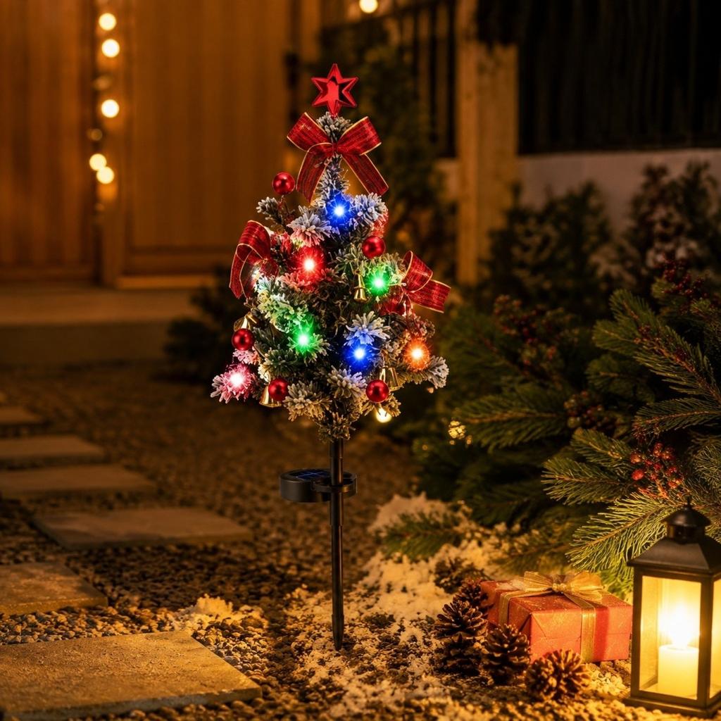 Powered Christmas Tree Stake Light for Outdoor Garden Yard Decoration