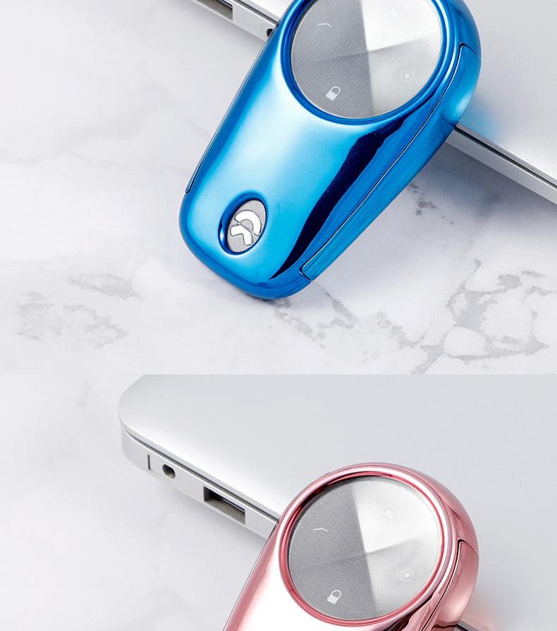 Car Key Case for NIO RS5 RC6: Two-in-One Protective Shell