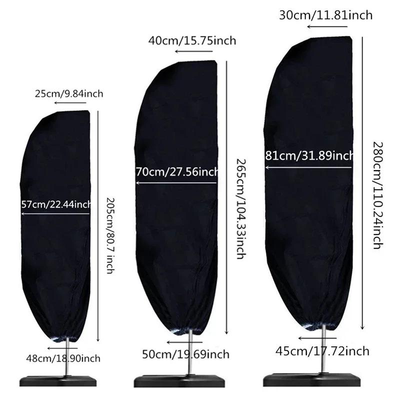 Outdoor Umbrella Cover Waterproof Universal Cantilever Parasol Cover Heavy Duty Oxford Fabric for Garden