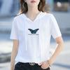 Summer Women's Loose Fit Hooded T-Shirt Korean Style Hooded Sweatshirt