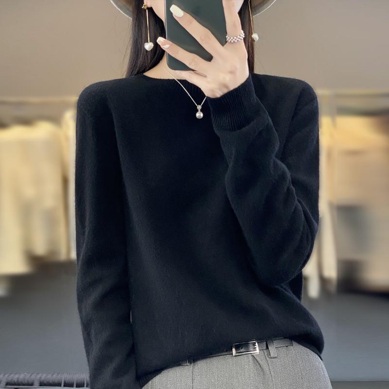 Women's Autumn/Winter Soft Wool Long Sleeve Round Neck Sweater - New Arrival