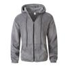 New Solid Color Casual Plush Autumn and Winter Hooded Zipper Polar Fleece Sweatshirt Jacket