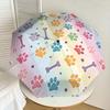 1pc Paw Prints Bone Pattern Umbrella  Automatic Opening and Closing Umbrella, High quality Umbrella, Ideal Gift for Her 198