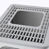 Extra Large Enclosed Cat Litter Box with Deodorizing, Anti-Splash, Foldable Pull-Out Design