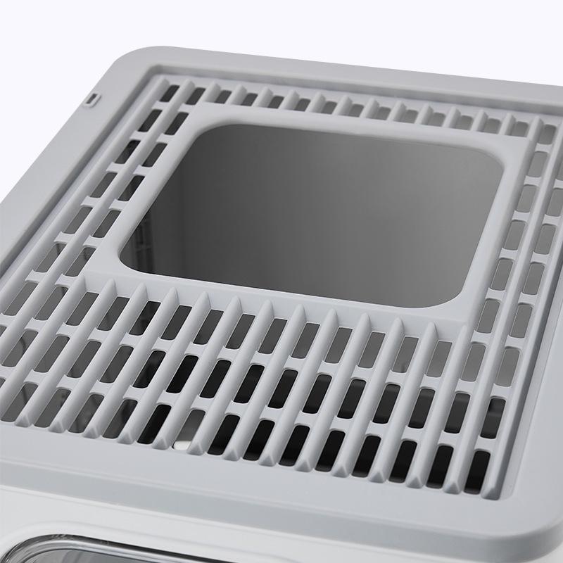 Extra Large Enclosed Cat Litter Box with Deodorizing, Anti-Splash, Foldable Pull-Out Design
