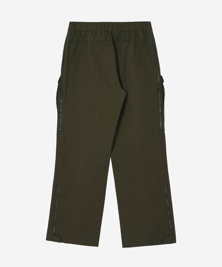 Kallapataleu Cn Wide Ankle Zipped Cargo Pants - Khaki