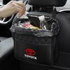CKMY4 Car Seat Back Organizer PU Leather Backseat with Garbage Bag Car Organizer For Toyota Corolla Camry Prado Rav4 Yaris Hilux Prius