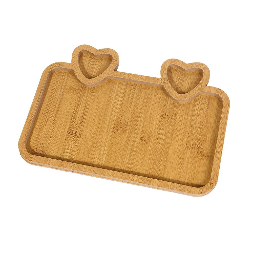 Rectangular/Round Bread Dishes Eco-Friendly Snack Fruit Plate Creative Wooden Tray  for Home Rectangular