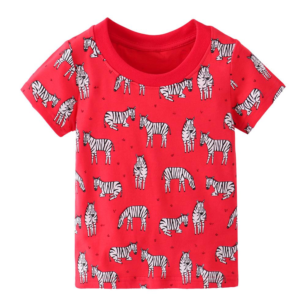 

Children s clothing new summer short-sleeved girls T-shirt bottoming shirt 100