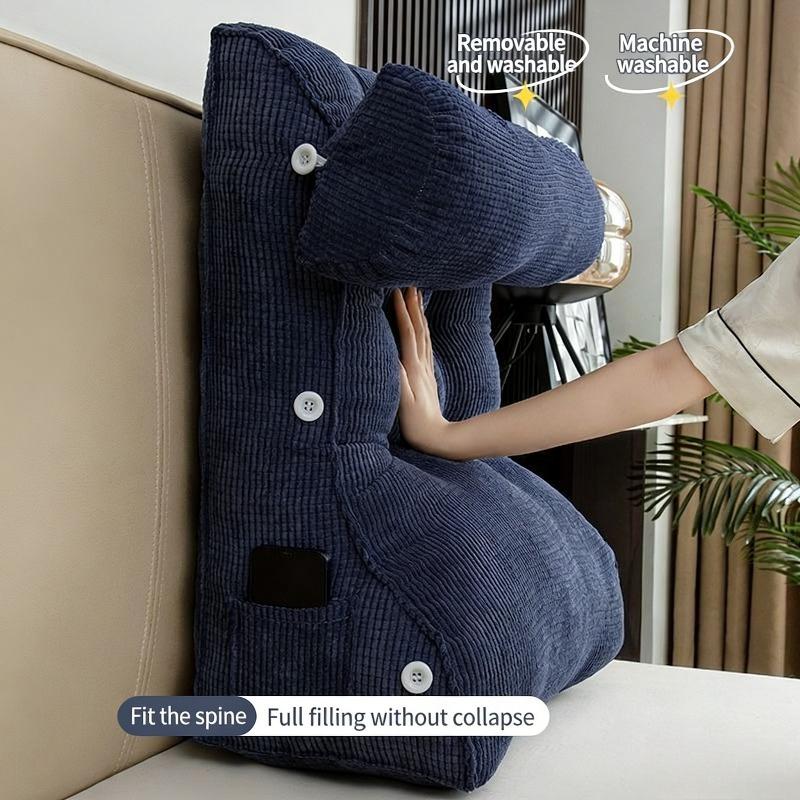Thick Multifunctional Ergonomically Designed Reading Pillow,Triangle Cushion Featuring A Soft Large Cushion Perfect for Reading