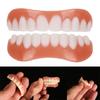 Silicone Fake Teeth Cover Upper&Lower False Tooth Dental Veneers Teeth Fausse