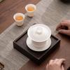 Yunyi Mutton-Fat Jade Porcelain Gaiwan Tea Set
