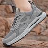 Men's Mesh Breathable Sneaker Summer Men's Shoes Non-Slip Wear-Resistant Casual Running Shoes Genuine Leather Versatile Jogging Shoes