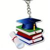 2026 Graduation Ceremony Doctoral Hat Bag Keychain Graduation Lovely Enamel Graduation Cap Keychain Commemorative Souvenir Gift