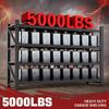 5000LBS Storage Shelves,71" W Garage Shelving Heavy Duty Metal Adjustable Garage Shelves, Shelving Units Industrial, Customized