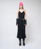 320 Showroom Feminine Line Sleeveless Slit Long Dress Black