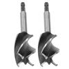 2Pcs Woodworking Drill Bit Metal Hole Saw Auger Bit 4‑Fulte 4‑Slot Hex Shank Cutter Tool 32mm