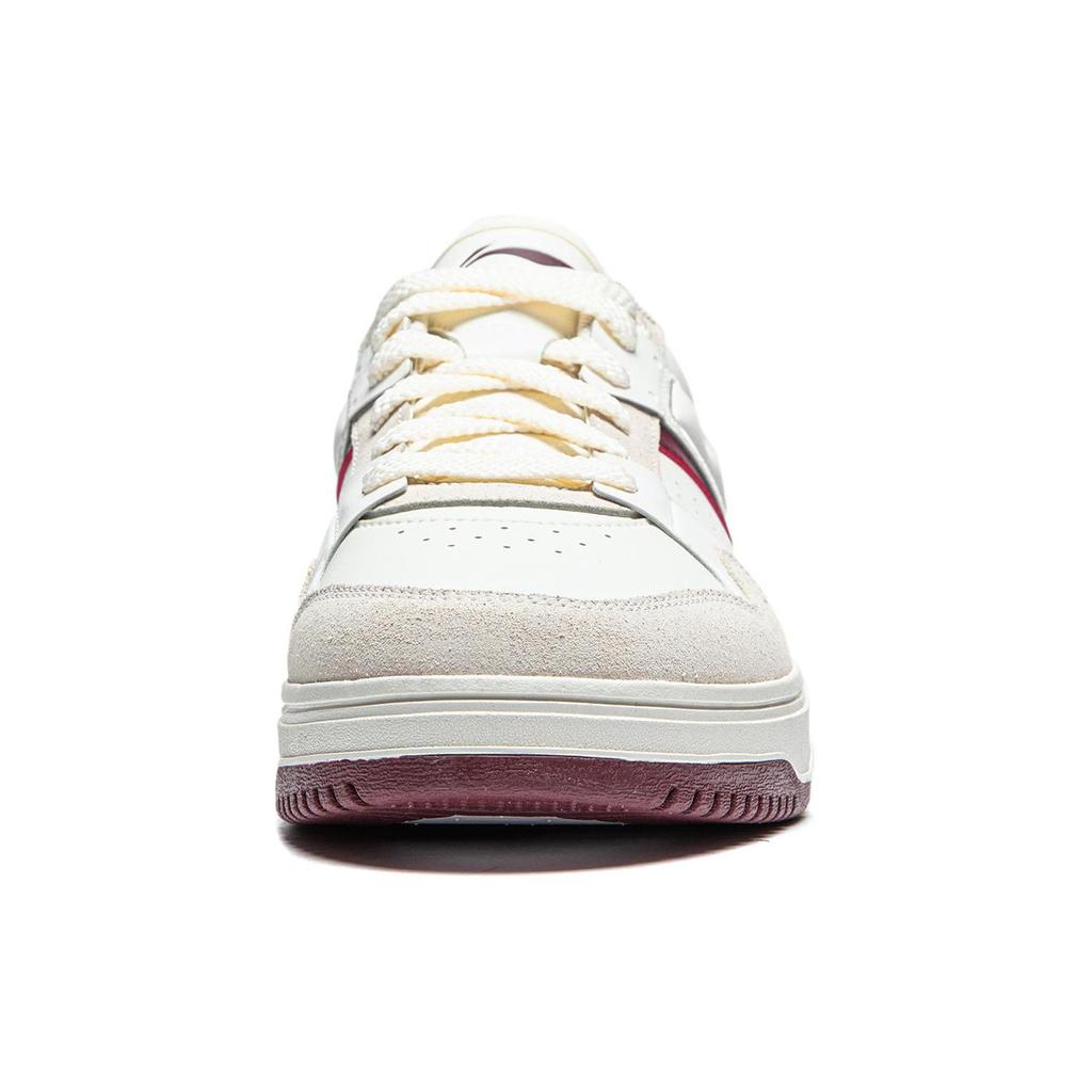 Li Ning Tianji 2.0 Slip Resistant, Abrasion Resistant, Lightweight, Breathable Low top Skateboard Shoes Men's White Red AGCU193-6