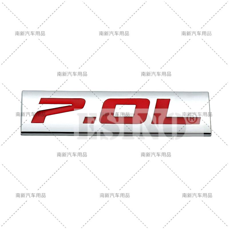 Car Styling 3D Metal Chrome Zinc Alloy Adhensive Emblem 6.0L 6.1L 6.2L 6.4L 7.0L 7.3L Body Trunk Fender Badge Accessory