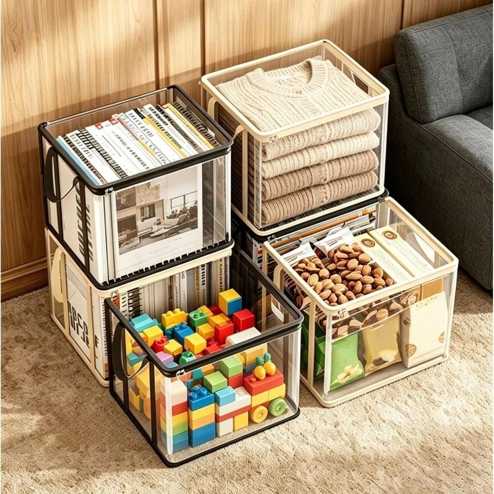 Dust-proof Book Storage Box Large Capacity Travel Toilet Bag Container Underwear Storage Classroom