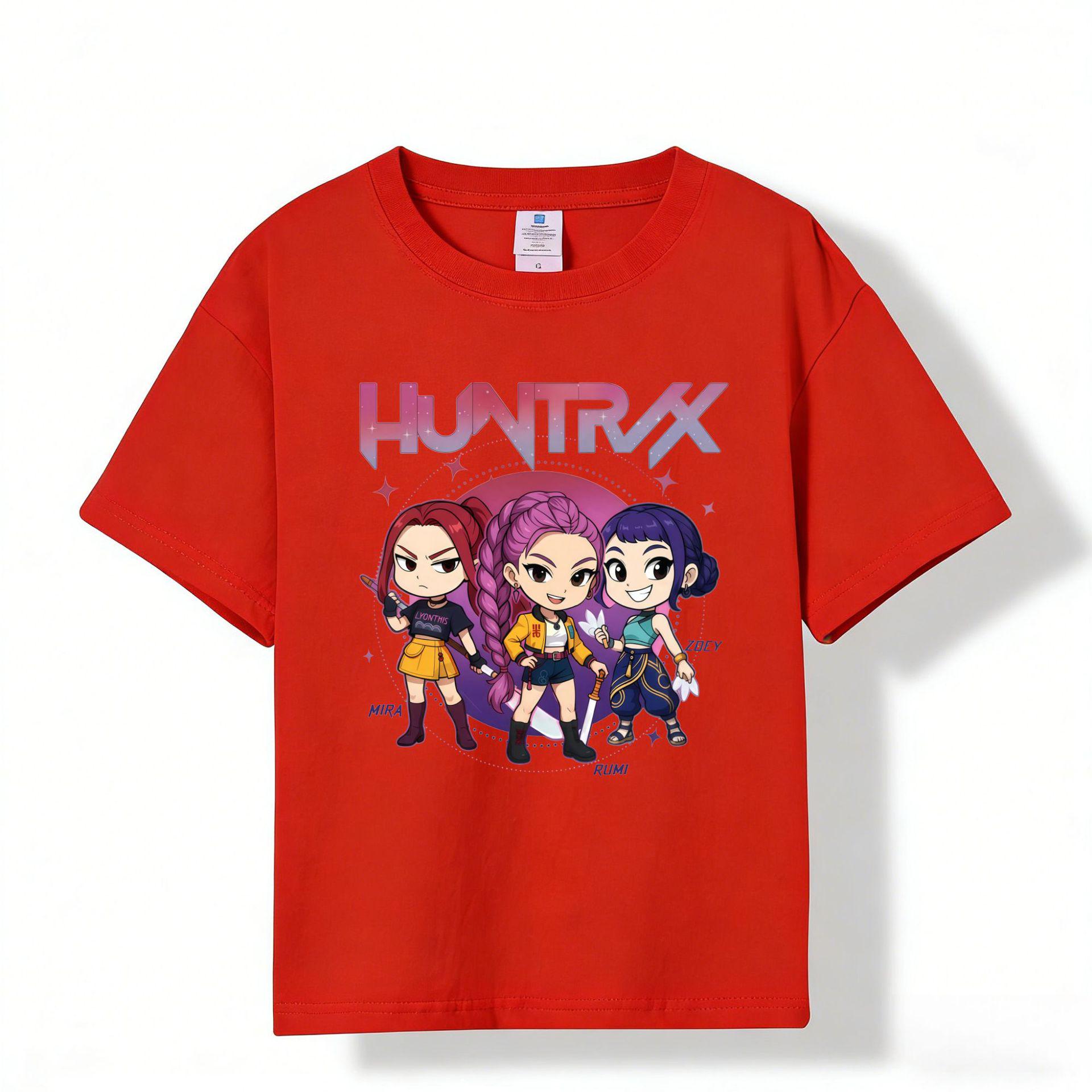 180g Pure Cotton Children s Cartoon Demon Slayer Short Sleeve T-Shirt 120cm