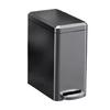Stainless Steel Trash Bin Quiet Lid NonSlip Bottom RustProof Design Waste Container For Families With Children Pet