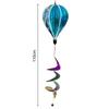 Giant Size Rainbow Hot Air Balloon Plastic Material 43.3inch Height Wind Spinners 4X Balloon Rotating Sequins Windmill