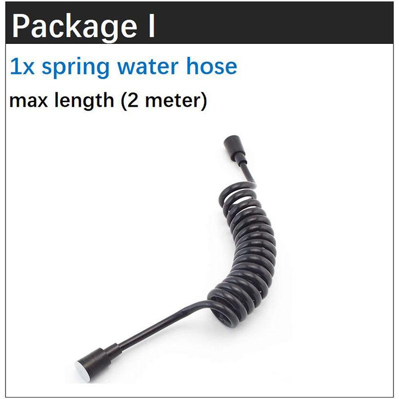 Schwarzer Handheld ABS Edelstahl Toilettenwasserspray Wasserhahn Bidet Sprüher Reiniger Duschkopf WC Dusche Badezimmerzubehör 5 Typen