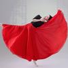 Elegant Big Swing Hem Half Skirt Double Layer Chiffon Lightweight National Folk Classical Dance Dress For Women