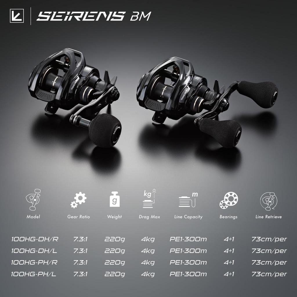 Tailwalk SEIRENS BM Spinning Reel for Offshore Fishing 100HG-DH/L