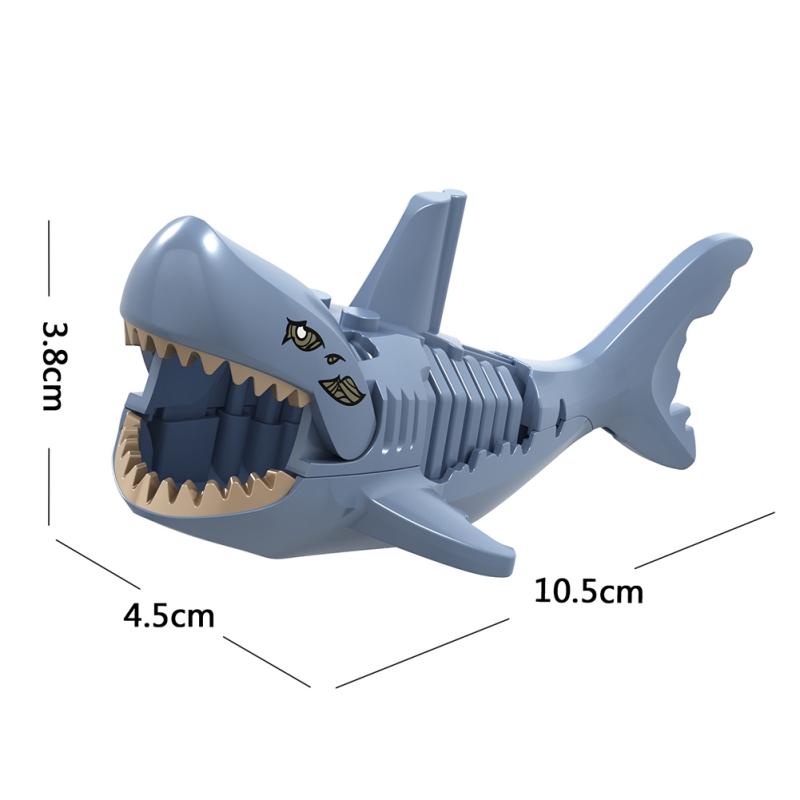 Lego Shark Building Block Toys Minifigures Assembling Block Children Educational Toy Xl014-018