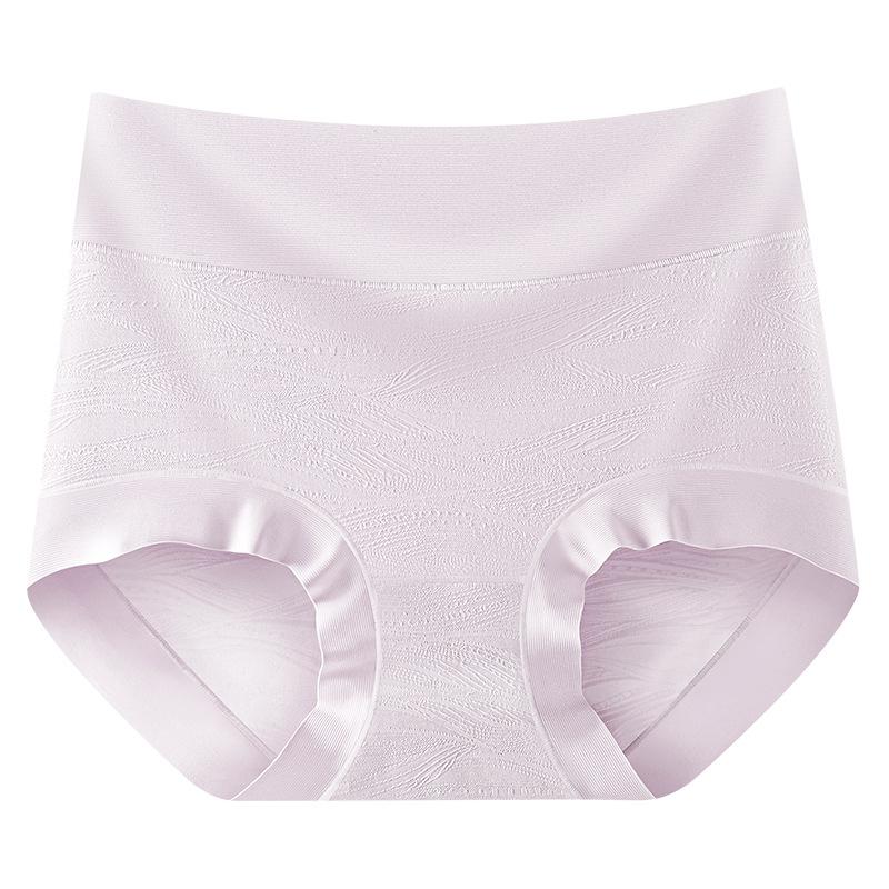 

Ladies Spring and Autumn Pure Cotton Breathable Comfortable Skin Close Abdomen Wrap Hip High Waist Triangle Briefs XXL фіолетовий
