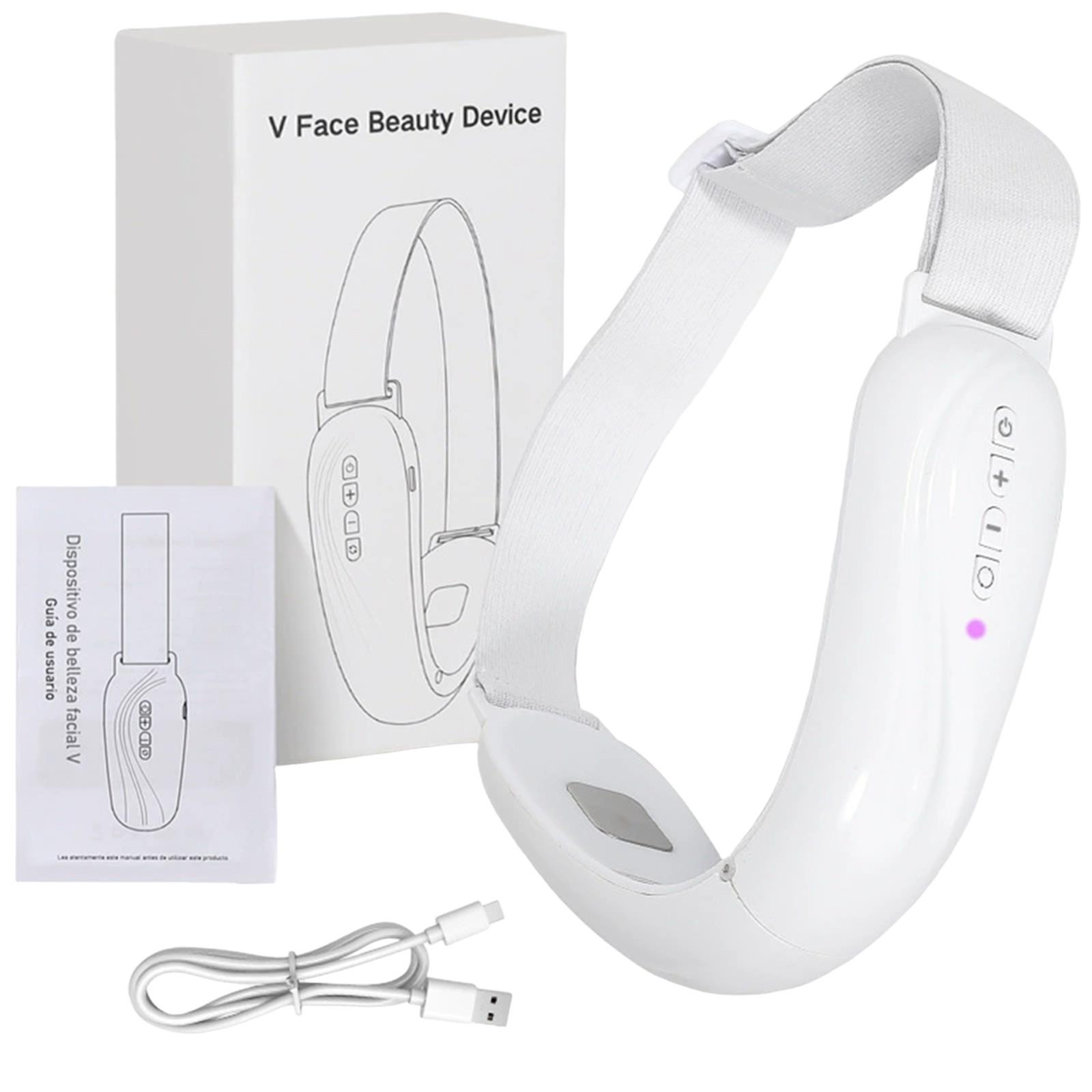 

Массажер для лица и подбородка, лифтинг и подтяжка, коррекция овала лица One Size белый