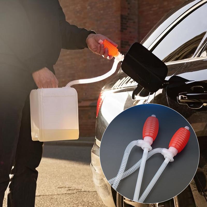 Universal Car Fuel Transfer Siphon Pump Large Squeezing Syphon for Lawn Mowers Manual Pumping Petrol Water Alcohol Transfer