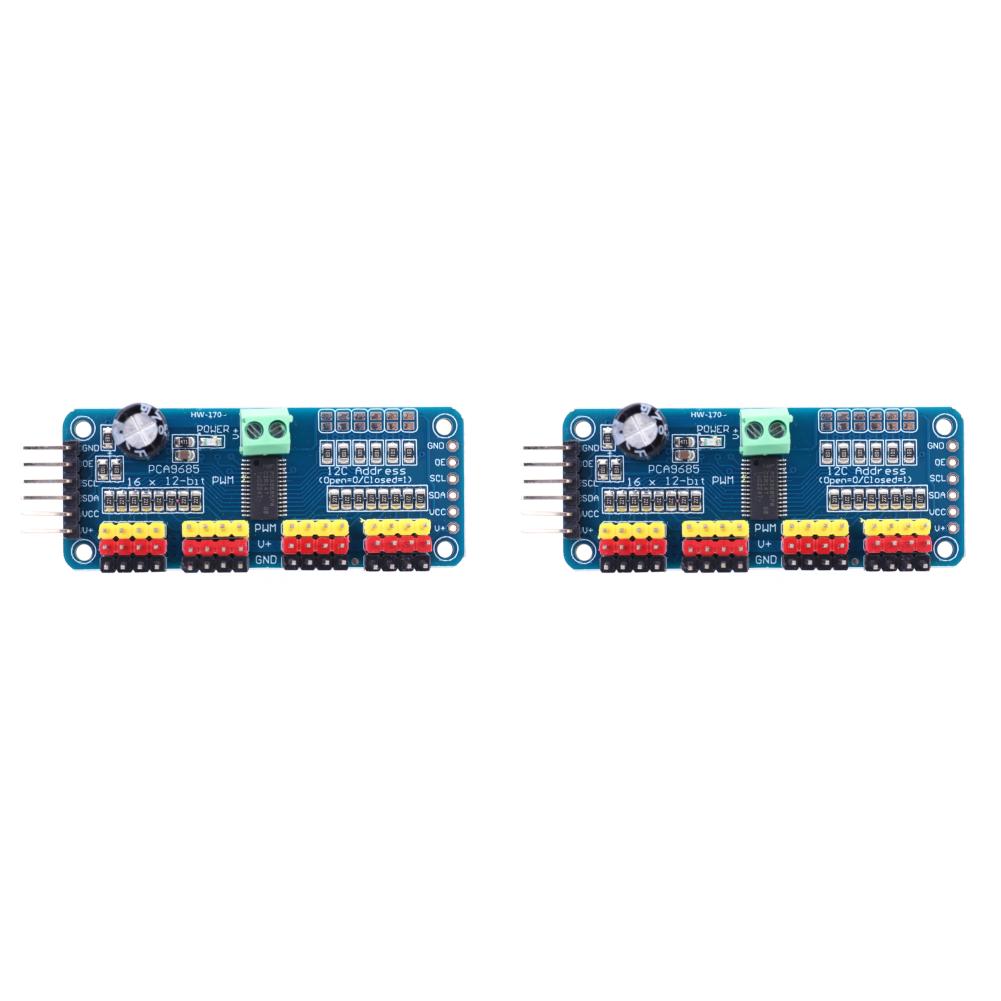 5PCS PCA9685 Driver Module IIC Interface 16 Channel 12Bit PWM Servo Motor Driver Board Controller for Arduino Robot/ Raspberr Pi