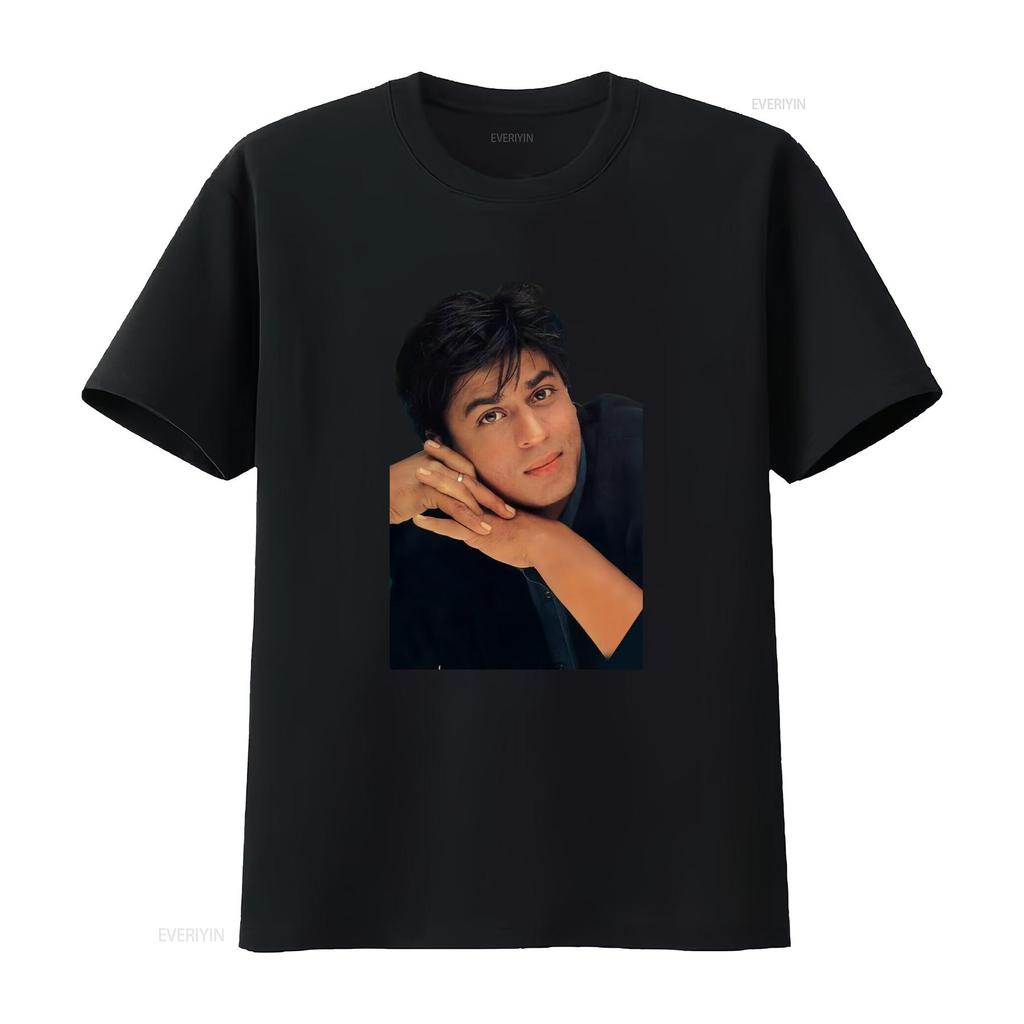 T-shirt Shah Rukh Khan Fan di Bollywood Attore Indiano Merchandise Re del Cinema Design Unico Vintage