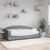 Vidaxl Sofa Z Materacem, Jasnoszara, 90X190 Cm, Tkanina