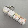 Cute Cat Mechanical Keyboard Switch Tester Kawaii Keycap Keychain Quiet Fidget Toy for Office Work Stress Relief