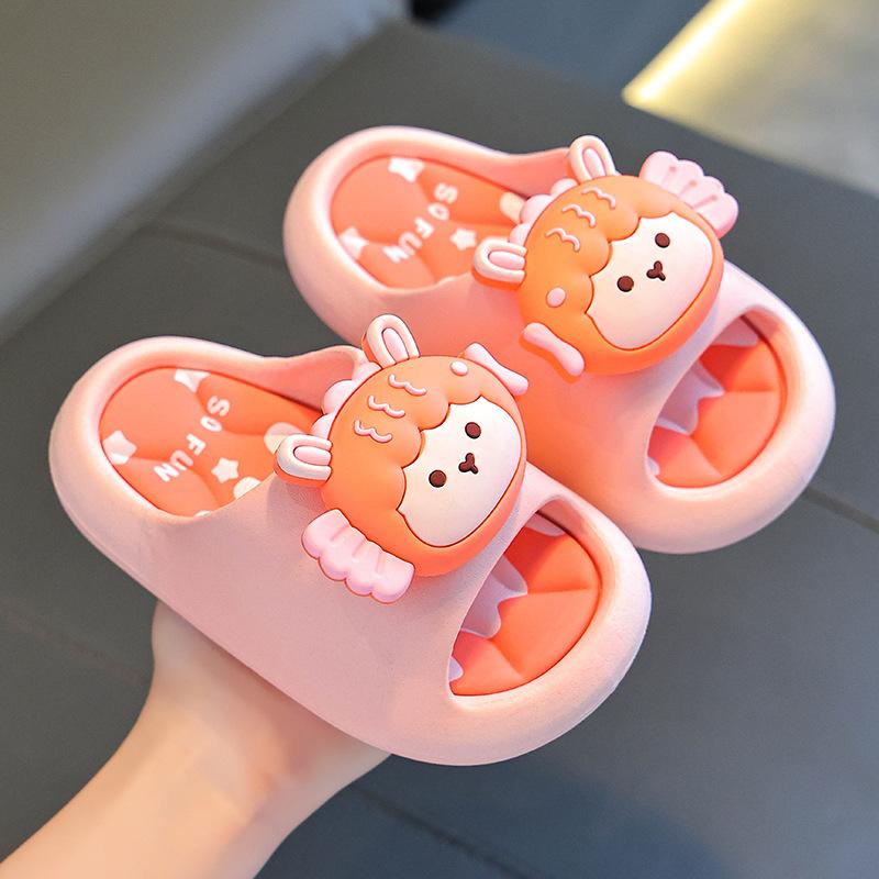 Summer Children's Sandals Boys and Girls Non-Slip Bathroom Shower Parent-Child Soft Sole Big Kids Beach Sandals