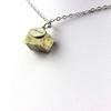 Stones and Minerals. Raw Pyrite Necklace. 34.63 Ct. Both Waters, La Rioja, Spain.