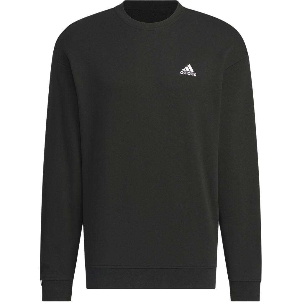Adidas French Terry Sweatshirt Comfortable Sports Casual Thick Hoodie Unisex Sweatshirt Black JM9107