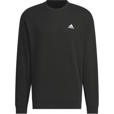 adidas French Terry Sweatshirt Comfortable Sports Casual Thick Hoodie Unisex Sweatshirt Black JM9107