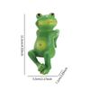 Niedliche Froschfigur Einweihungsgeschenk Moderne Außendekoration Handwerk Blumentopf-Halter für Terrasse Hof Balkon Rasen Zaun