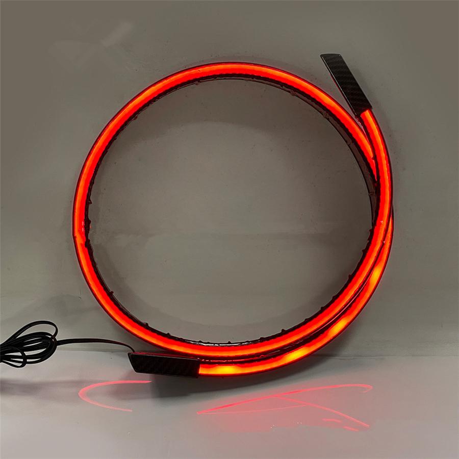 Universal Lucios Negru LED Stop Frână Semnalizare Lumină Dinamică Spate Portbagaj Acoperiș Mașină Spoiler Buza Aripă Coadă Capac