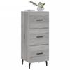 VidaXL Buffet Sonoma Grey 34.5x34x90 Cm Engineered Wood 828626