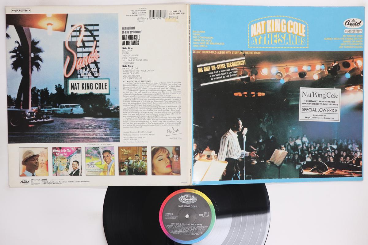 

LP Record NAT KING COLE At The Sands EMS1110 CAPITOL 1986 UK Jazz Used