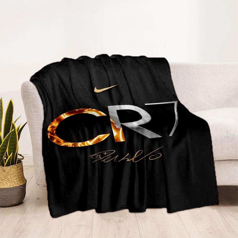 Ronaldo's Iconic Number Seven Blanket Ultra-Soft Suitable for Office Chair Livingroom Chair Four Seasons Universal Digital Print